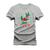 Camiseta Estampada 100% Algodão Unissex T-shirt Confortável Café V C Y Cinza