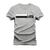 Camiseta Estampada 100% Algodão Unissex T-shirt Confortável V C Y Casual Cinza