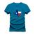 Camiseta Estampada Algodão Confortável T-Shirt Made In Texas Azul