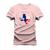 Camiseta Estampada Algodão Confortável T-Shirt Made In Texas Rosa