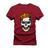 Camiseta Estampada Algodão Premium Confortável King OF Caveirão Bordô