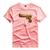 Camiseta Estampada Desert Eagle Gold Gun Coleção Shap Life Rosa claro