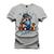 Camiseta Estampada Malha Premium T-Shirt Block Baby Cinza