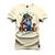Camiseta Estampada Malha Premium T-Shirt Block Baby Pérola