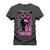 Camiseta Estampada Malha Premium T-Shirt Caveira Borbolet Grafite