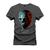 Camiseta Estampada Malha Premium T-Shirt Caveira Rether Grafite