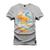 Camiseta Estampada Malha Premium T-Shirt Sesaide Cinza