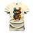 Camiseta Estampada Malha Premium T-Shirt Urso Blindado Pérola