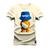 Camiseta Estampada Premium T-Shirt Ted Chapeu Perola