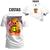 Camiseta Estampada T-Shirt Unissex Premium Urso Fogão Fire Cabuloso Frente e Costas Branco