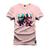 Camiseta Estampada Tamanho Grande Plus Size Minnes Jogador Rosa