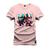 Camiseta Estampada Tamanho Grande Plus Size Minnes Jogador Rosa