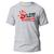 Camiseta Estampada Unisex Moda Evangélica "Eu Tenho a Marca da Promessa" Cinza