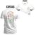 Camiseta Estampada Unissex Macia Confortável Premium Urso Florido Frente e Costas Branco