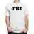 Camiseta Fbi Swat Agente Federal  Branco