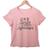 Camiseta Feminina adulto Manga Curta T-shirt Rosa ore confie agradeça