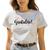 Camiseta Feminina Algodão T-shirt Plus Size Gratidão Coração GuGi Branco