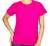 Camiseta Feminina Baby Look Algodão Lisa Atacado Blusa Rosa pink