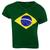 Camiseta Feminina Baby Look Algodão Torcedor Brasil Verde