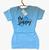 Camiseta Feminina Baby Look Viscolycra Be Happy Lindas Cores Azul claro