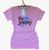 Camiseta Feminina Baby Look Viscolycra Be Happy Lindas Cores Rosa claro