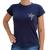 Camiseta feminina baby look yeshua Azul escuro