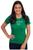 Camiseta Feminina Básica Frases Evangélicas Algodão Confia Verde