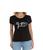 Camiseta Feminina Blusinha Baby Look Algodão Fé Amor Esperança Preto