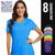 Camiseta feminina Blusinha DRY FIT Tecido Furadinho Academia Corrida Yoga 616 Azul