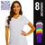 Camiseta feminina Blusinha DRY FIT Tecido Furadinho Academia Corrida Yoga 616 Branco