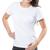 Camiseta Feminina Branca Preta Lisa Malha Fria Poliviscose PV Branco