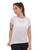 Camiseta Feminina Dry Fit Lisa Básica Poliéster Academia Fitness Branco