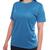 Camiseta Feminina Dry Fit Manga Curta Treino Academia Caminhada Camisa Blusa Esporte Bike Azul claro