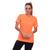 Camiseta Feminina Dry Fit Proteção Solar UV Básica Lisa Treino Academia Passeio Fitness Ciclismo Camisa Laranja