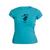 Camiseta Feminina Estampa Skate Capacete Casual Confortável Azul