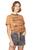 Camiseta Feminina Malha Detalhe Laço Polo Wear Bege Claro Bege claro