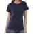 Camiseta Feminina Masculina Básica 100% Algodão Azul