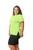 Camiseta Feminina Plus Size Blusa Tapa Bumbum Dry Fit Academia, Treino, Corrida Verde fluorescente
