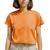 Camiseta Feminina Plus Size T-shirt Algodão Premium Lisa Baby Look Laranja