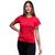 Camiseta Feminina Premium Baby Look 100% Algodão Vermelho