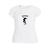 Camiseta Feminina Skate Capacete Confortável Dia a Dia Branco