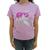 Camiseta feminina t-shirt estampada malha algodão slim 3037.c1 Rosa