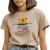 Camiseta Feminina T-shirt Frase Motivacional Mulher Blusinha GuGi Caqui