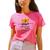 Camiseta Feminina T-shirt Frase Motivacional Mulher Blusinha GuGi Rosa