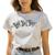 Camiseta Feminina T-shirt Plus Size Blusinha Borboletas Camisa GuGi Branco