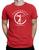 Camiseta Fisioterapia,masculina,básica,100% algodão,estampada Vermelho frontal