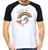 Camiseta foda-se unicornio tumblr arco iris camisa Preto com branco