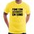 Camiseta Fome com ascendente em sono - Foca na Moda Amarelo