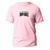 Camiseta Frase Cristã Moda Evangélica Resistente Confortável Rosa