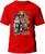 Camiseta Games Off T. Personagens Masculina Básica Fio 30.1 100% Algodão Manga Curta Premium Vermelho